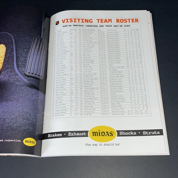 Hockey Night in Toronto Official Magazine Issue # 1 1998-1999 Montreal Canadiens - Picture 6 of 7